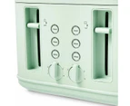 4 Slice Soft Touch Toaster, Green - Anko