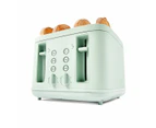 4 Slice Soft Touch Toaster, Green - Anko