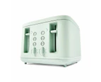 4 Slice Soft Touch Toaster, Green - Anko