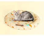 Pawz Pet Cooling Mat Dog Bed Cat Summer Self-cold Gel Sofa Carrot-Round M L