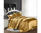 Dreamz Silk Satin Quilt Duvet Cover Set Single Double Queen King