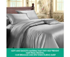 Dreamz Silk Satin Quilt Duvet Cover Set Single Double Queen King