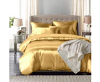 Dreamz Silk Satin Quilt Duvet Cover Set Single Double Queen King