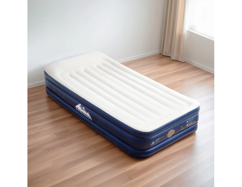 Weisshorn Air Mattress Single Inflatable Bed 46cm Air bed Grey