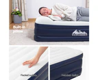 Weisshorn Air Mattress Single Inflatable Bed 46cm Air bed Grey