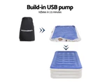 Weisshorn Air Mattress Single Inflatable Bed 46cm Cube Airbed