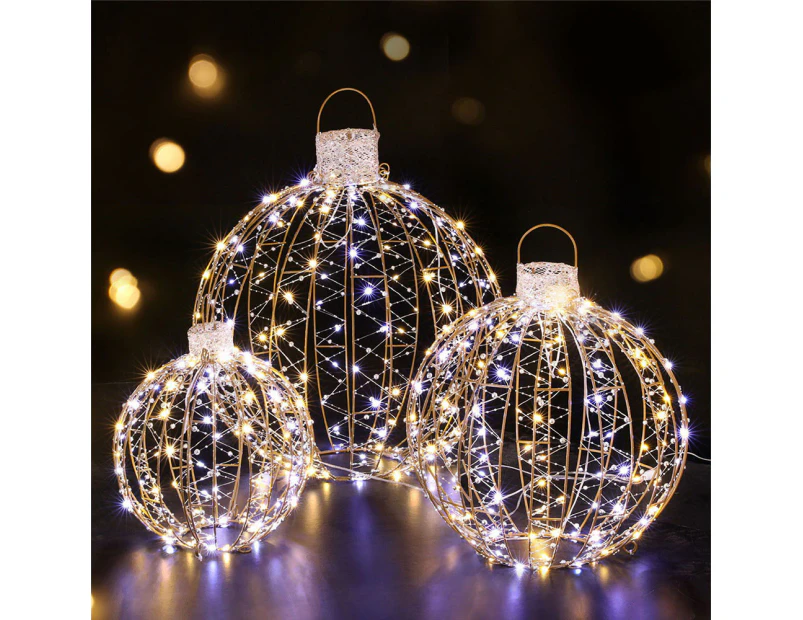 Jingle Jollys Christmas Lights 360 LED Fairy Light 3pcs Ball Decorations Set