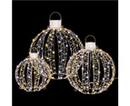 Jingle Jollys Christmas Lights 360 LED Fairy Light 3pcs Ball Decorations Set