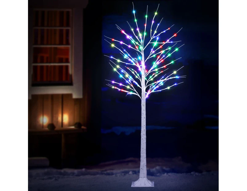 Jingle Jollys Christmas Tree 1.7m Twigs 120 RGB LED Lights Xmas Trees Decoration