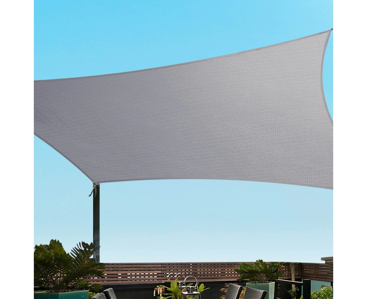 InstaHut Waterproof Shade Sail Shade cloth Rectangle Canopy 3x5m