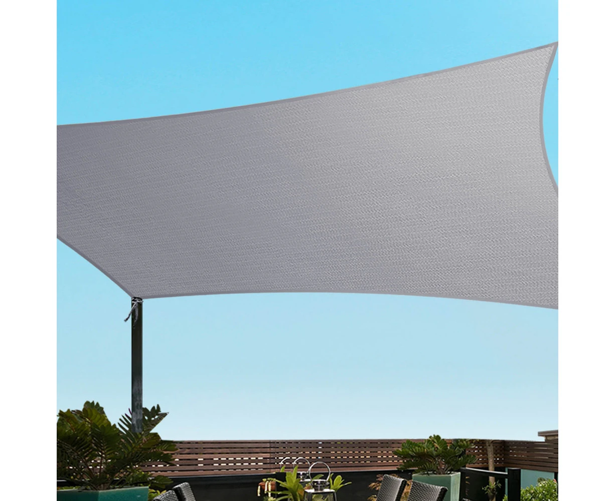 InstaHut Waterproof Shade Sail Shade cloth Rectangle Canopy 3x8m