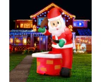 Jingle Jollys Christmas Inflatable Santa Illuminated Decorations