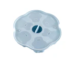 XXN Silicone Baby Food Freezer Tray Cake Mould Pudding Mould with Lid-Blue