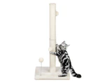 Advwin 83cm Cat Scratching Post, Cat Scratch Tree with Premium Sisal Rope, Two Interactive Dangling Balls and Spring Ball Toys for Indoor Kittens and Cats