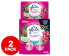 2 x Glade Scented Oil Refill Exotic Tropical Blossoms 20mL