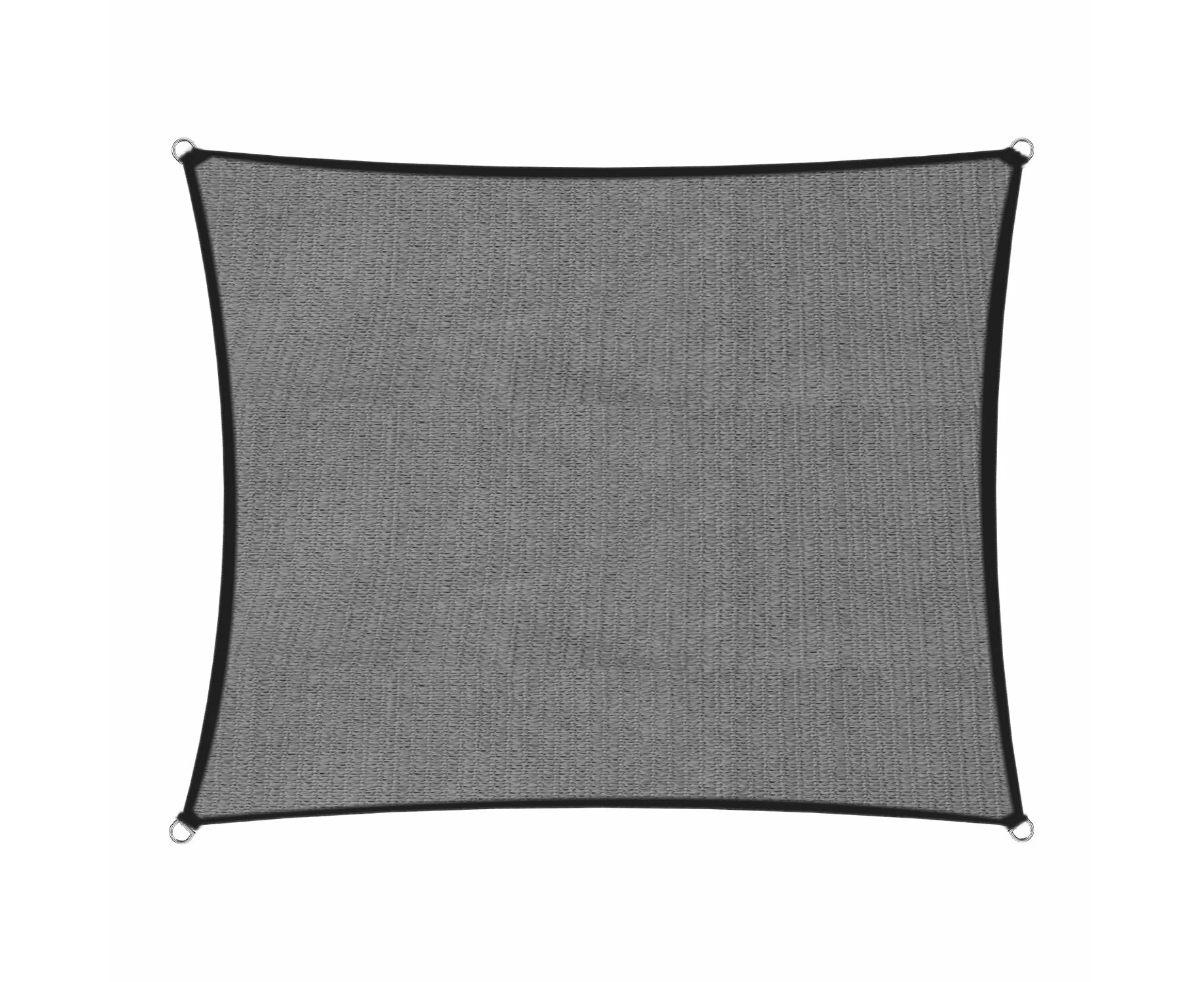 Wallaroo Outdoor Sun Shade Sail Canopy Grey Square 2.5 x 2.5M