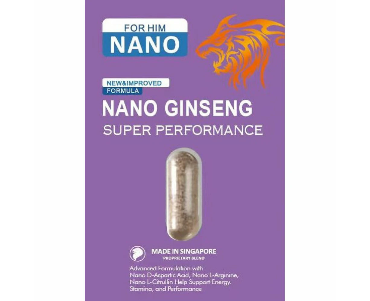 Nano Ginseng Male Performance Supplement Model X1 For Enhanced Male Performance In Blue