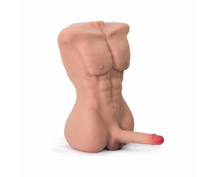 Introducing The Regallife Atlas Torso Male Sex Doll With Flexible Dildo | Model: Ultraflex 2021 | Unisex Anal Pleasure Toy In Natural Skin Tone