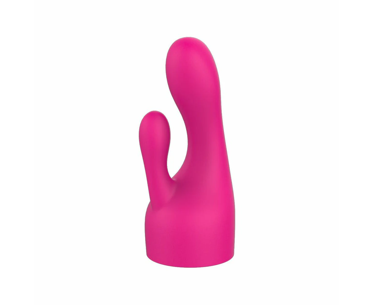 Nalone Pebble Wand Massager Attachment Model X3 | Dual Stimulator For G Spot And Clitoral Pleasure | Hypoallergenic Silicone | Pink