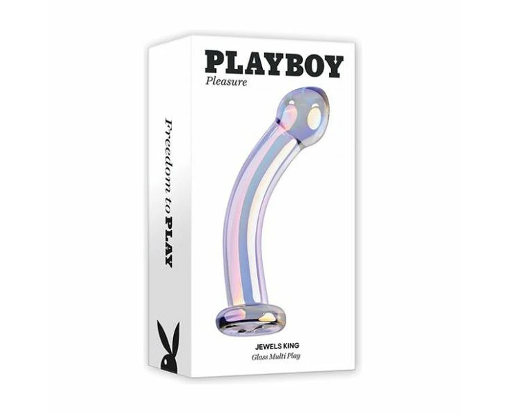 Boost Your Intimate Pleasure With The Playboy Pleasure Jewels King Dildo Clear, The Ultimate Choice For Unparalleled Pleasure.