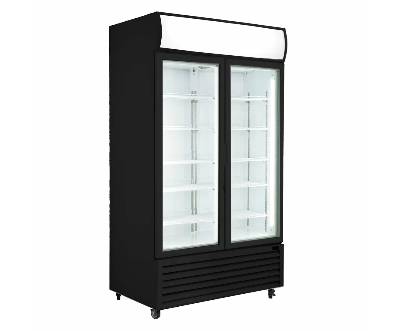 Thermaster Colourbond Upright Beverage Fridge 2 Doors Black Lg 1000bp