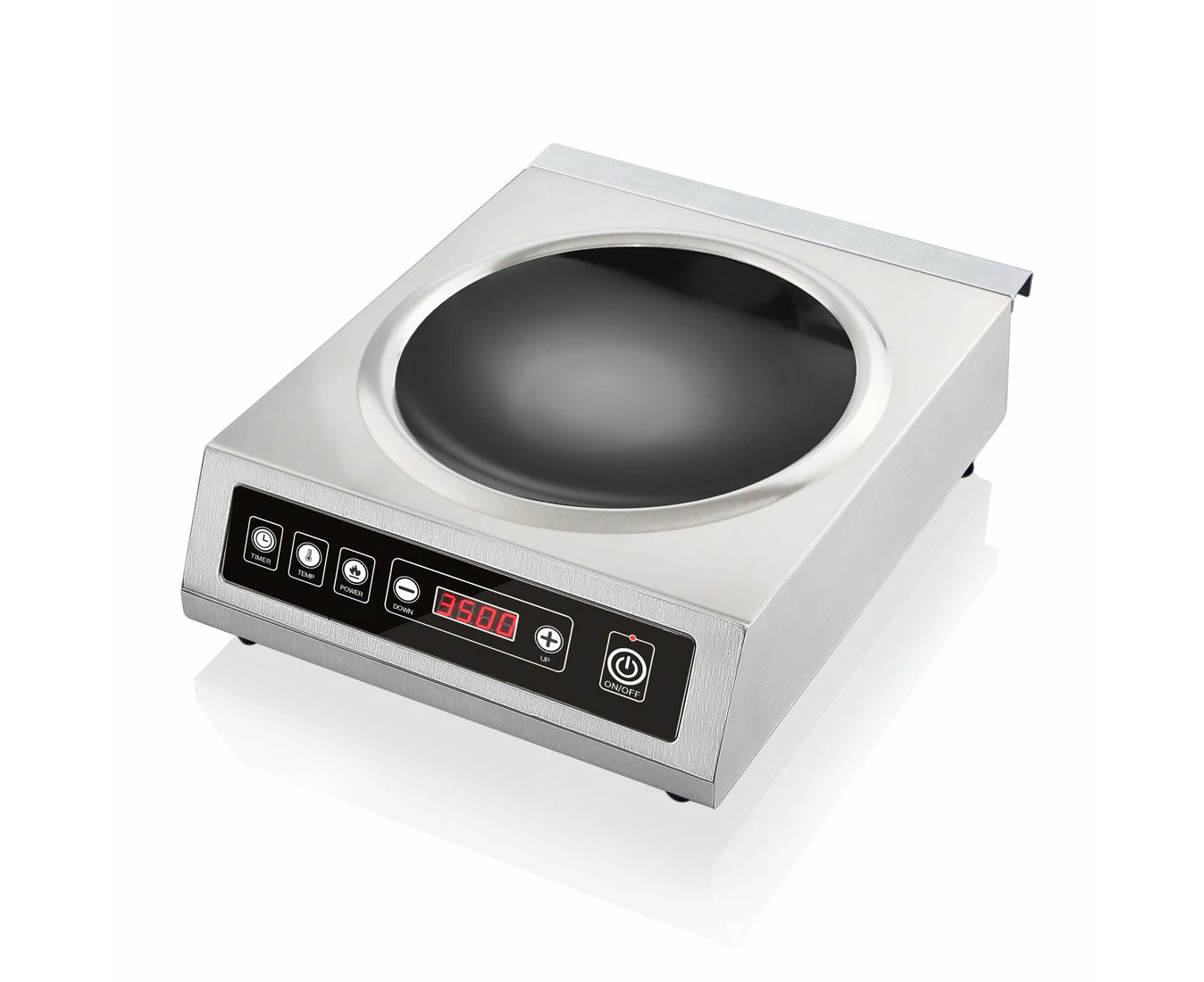 Benchstar Stainless Steel Induction Wok W/ Led Display Iw350