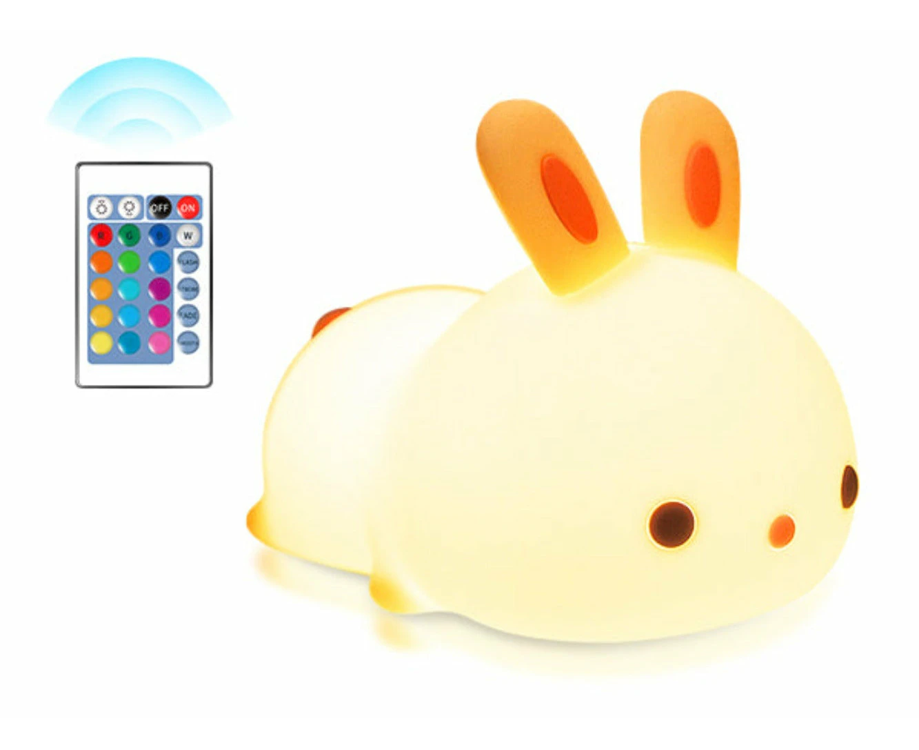 RYG Silicone rabbit soft light night light (upgraded remote control model)