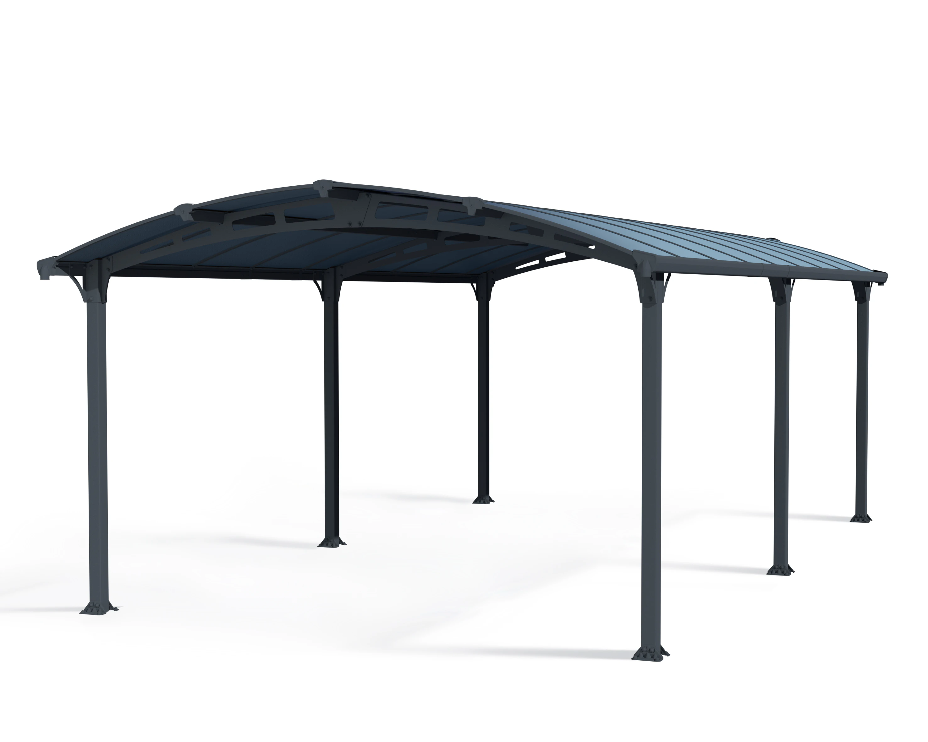 CANOPIA | Arcadia 3.6X6.5 Carport Dark Grey Structure