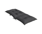 vidaXL Highback Chair Cushions 6 pcs Melange Anthracite 120x50x7 cm Fabric