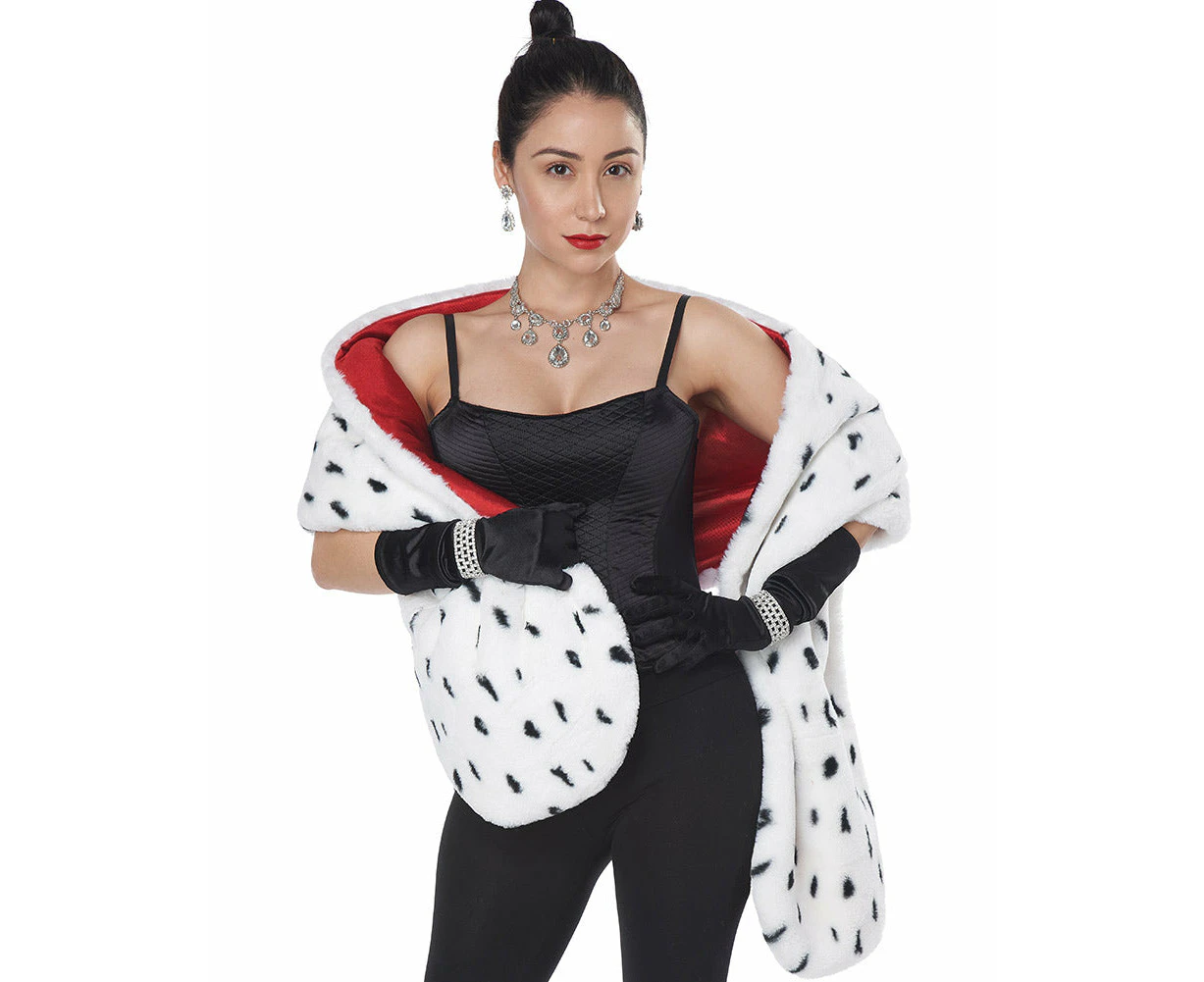 Faux Dalmatian Stole