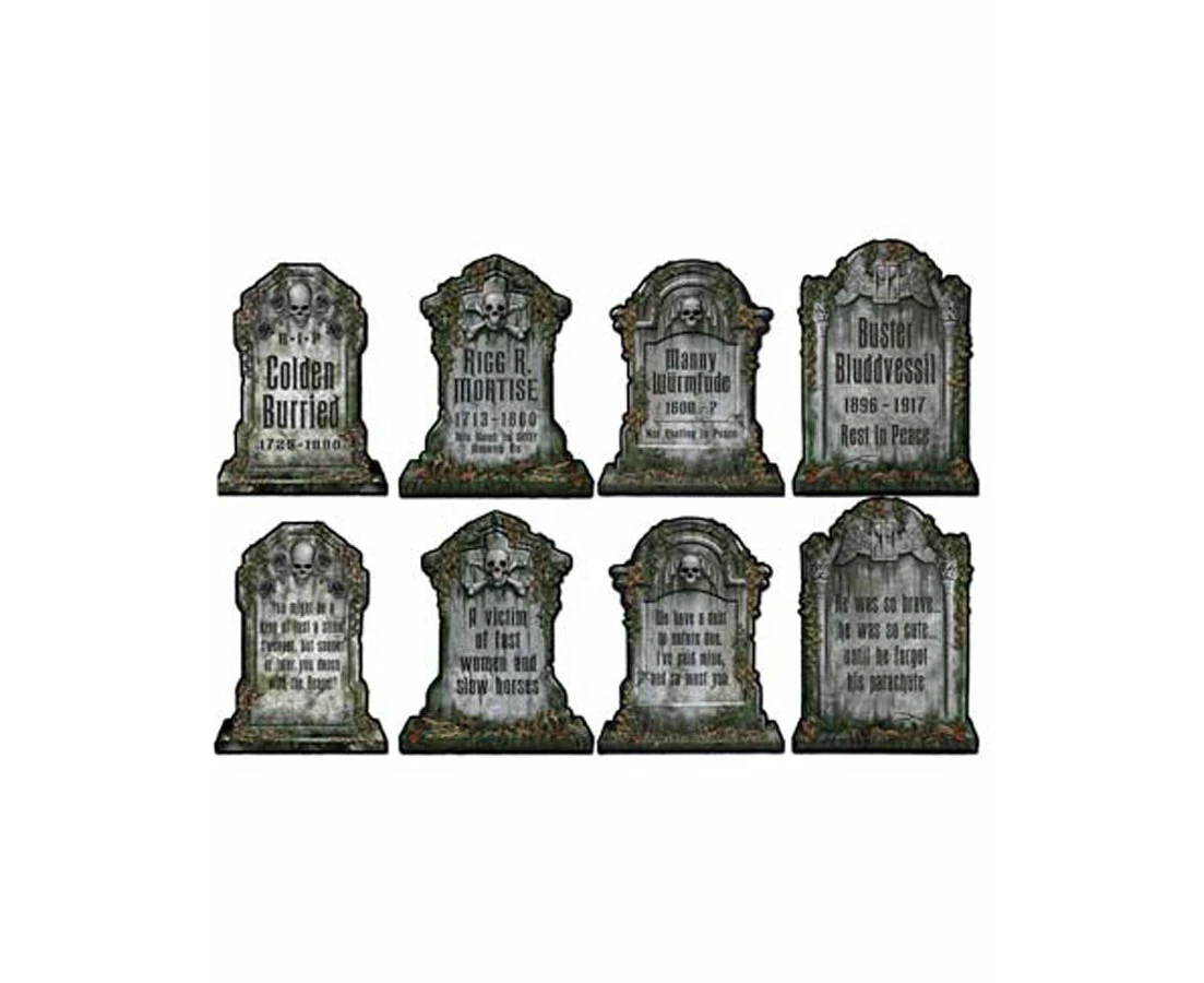 Tombstone Cutout Halloween Decorations 38cm x 25cm