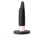 Maia Aspen USB Rechargeable Flickering Tip Vibrator - Black/Rose Gold