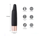 Maia Aspen USB Rechargeable Flickering Tip Vibrator - Black/Rose Gold