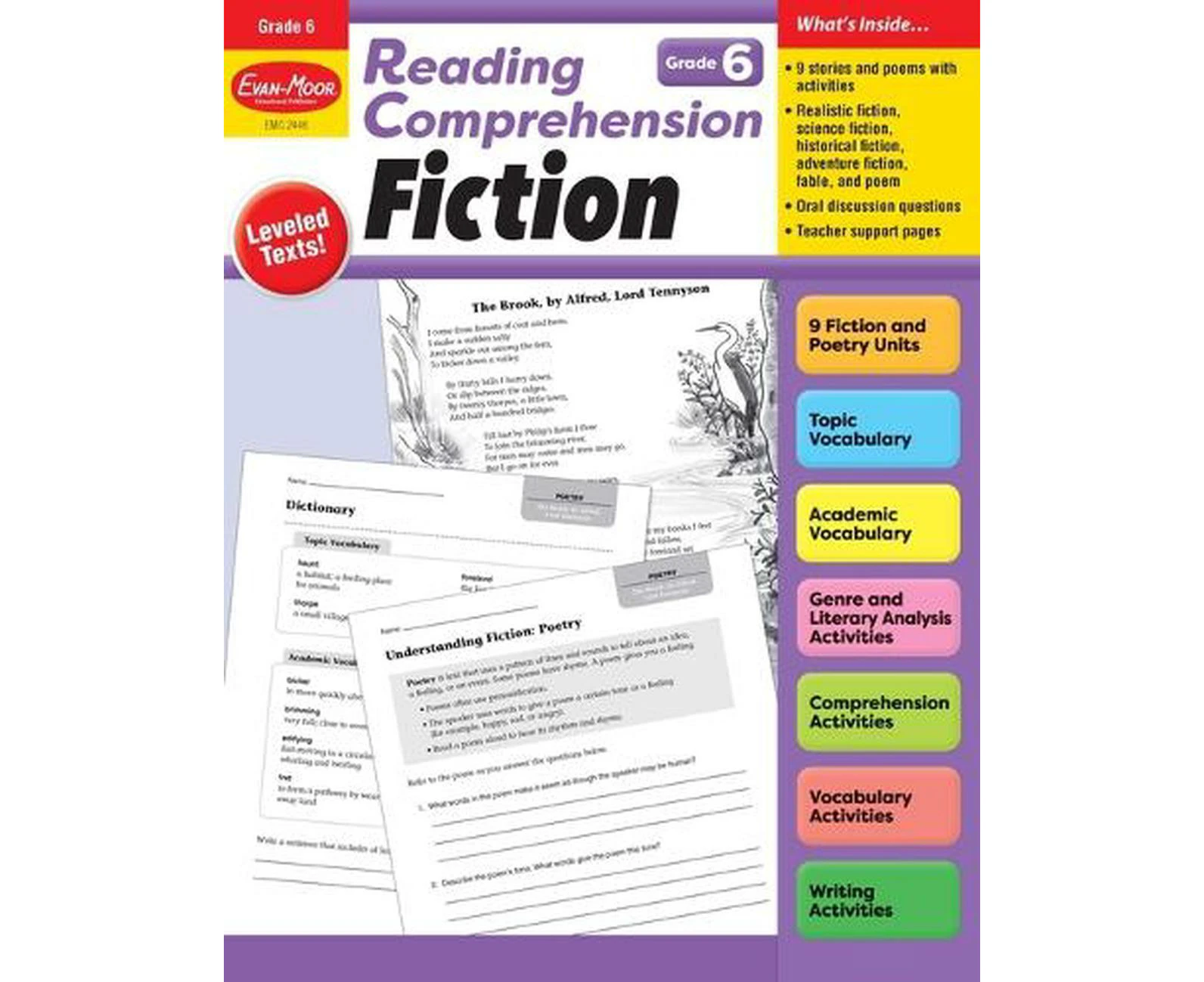 Reading Comprehension: Fiction, Grade 6 Teacher Resource