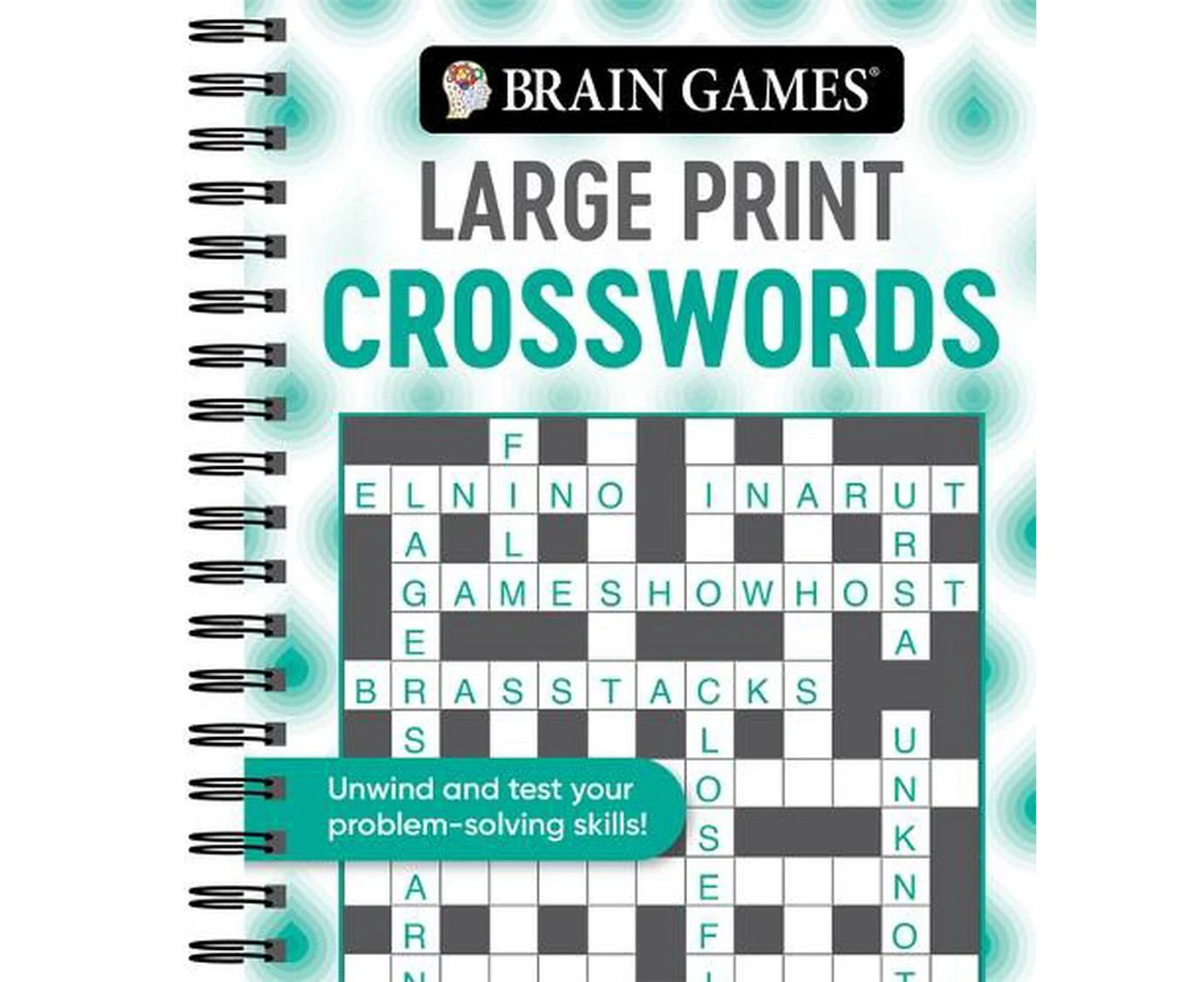 Brain Games - Large Print Crosswords (Swirls)