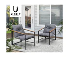 Livsip Outdoor Chairs Furniture Setting Garden Patio Armchair Lounge Sofa