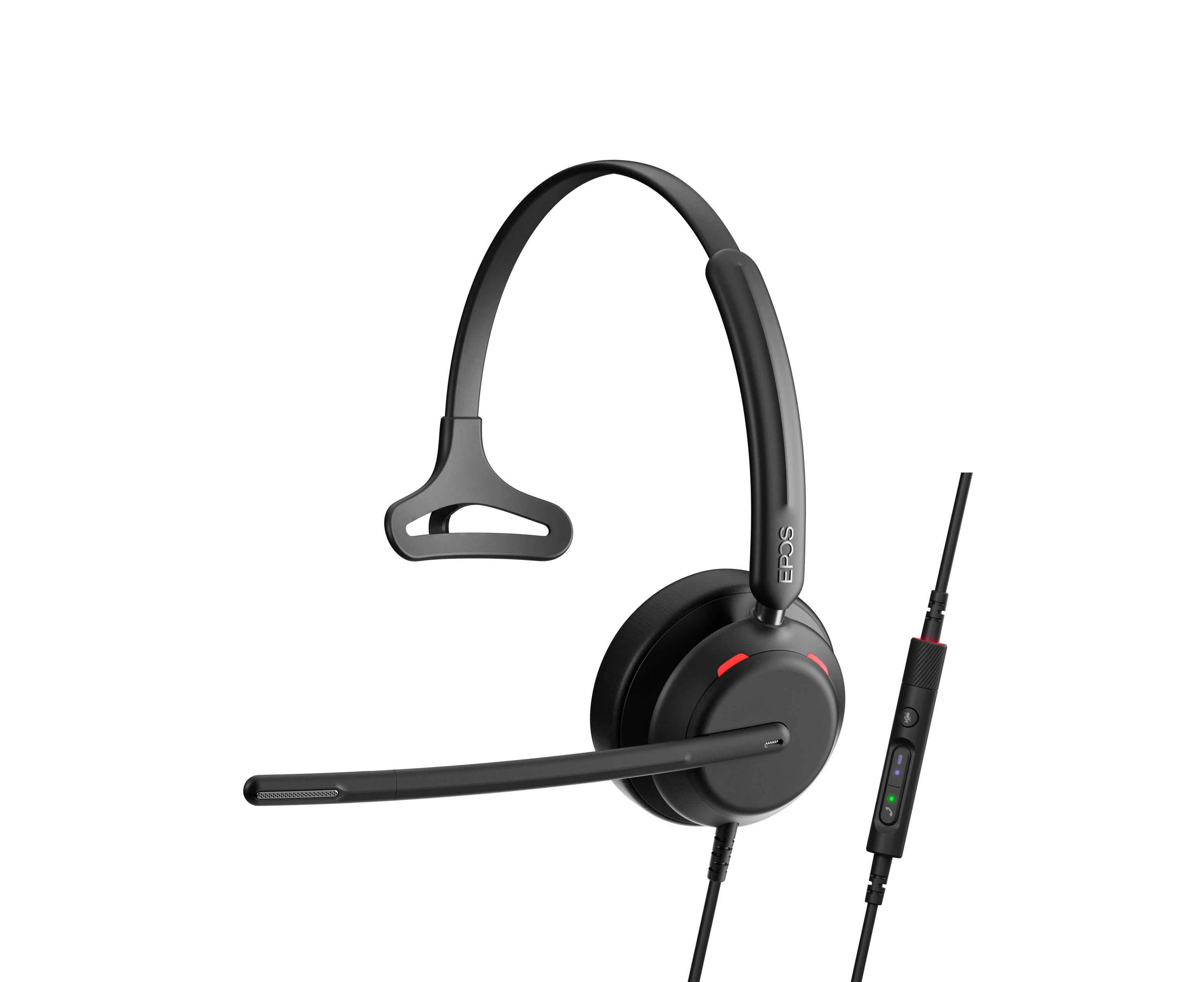 EPOS IMPACT 730T On-ear, single-sided wired headset with in-line call control. Microsoft Teams Certified