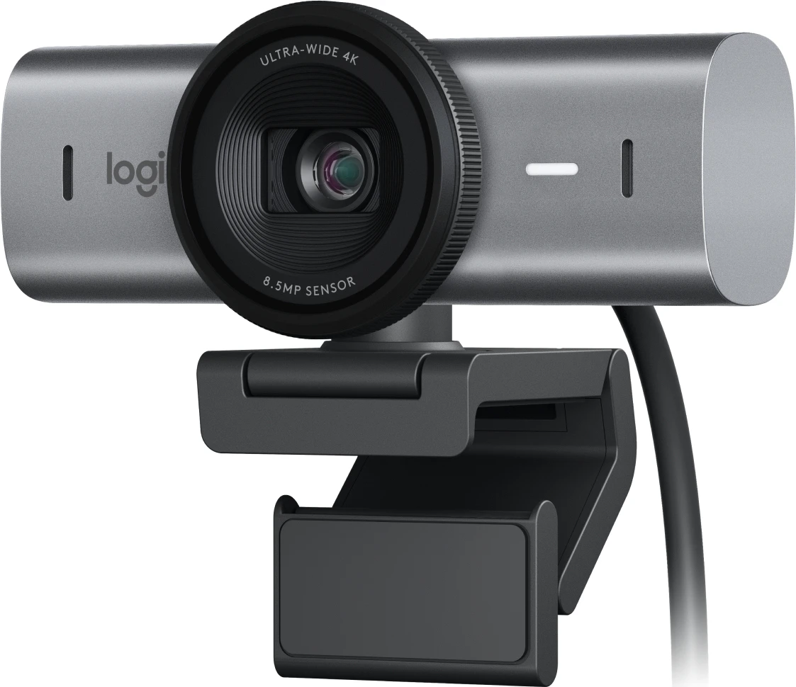 Logitech MX BRIO 4K Ultra HD Collaboration and Streaming Webcam – GRAPHITE 1-Year Limited Hardware Warranty