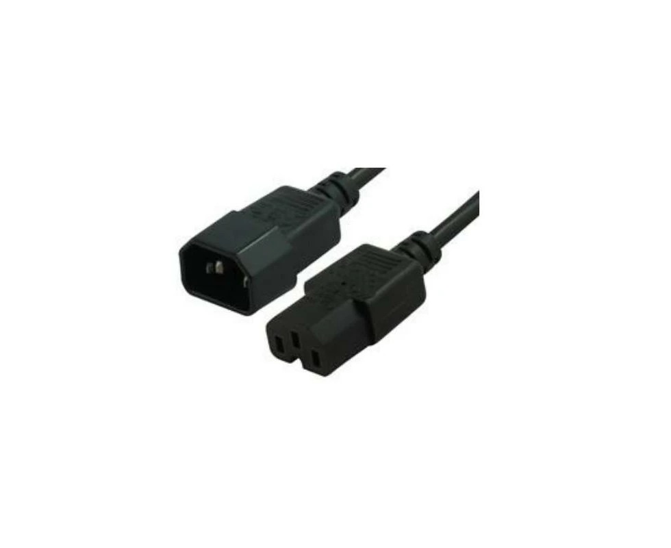 1mtr High Temperature Power Cable IEC-C14(M) - IEC-C15(F)