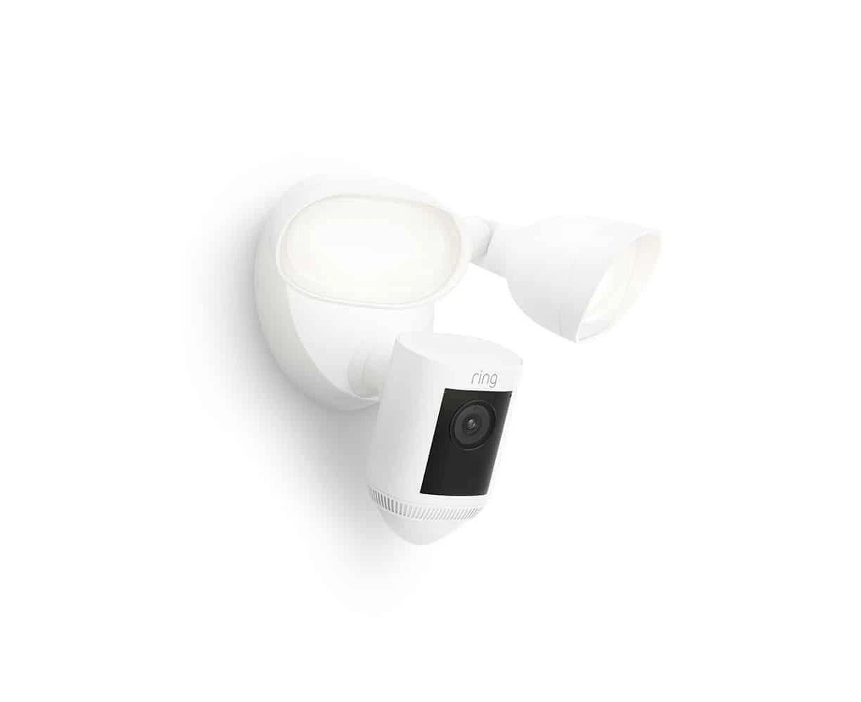 Ring - Floodlight Camera Wired Pro - White - [B08Fcwszz9]