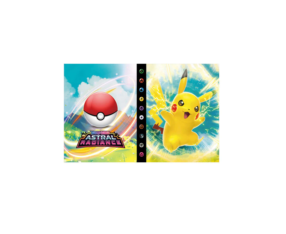 Jump Pikachu Pokemon Trading Card Album Folder Card Holder