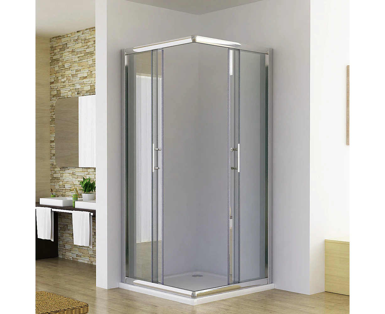 ELEGANT  860 x 860mm Square Corner Entry Shower Screen