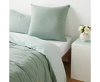 Target Arlo Stonewash Two-Tone European Pillowcase - Pistachio/Seafoam