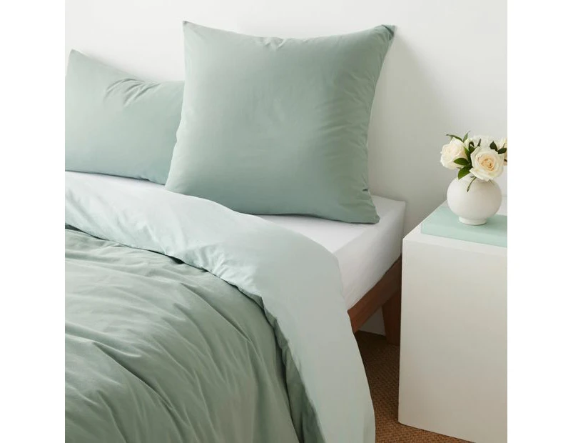 Target Arlo Stonewash Two-Tone European Pillowcase - Pistachio/Seafoam