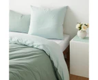 Target Arlo Stonewash Two-Tone European Pillowcase - Pistachio/Seafoam