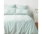 Target Arlo Stonewash Two-Tone Quilt Cover Set - Pistachio/Seafoam