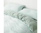 Target Arlo Stonewash Two-Tone Quilt Cover Set - Pistachio/Seafoam