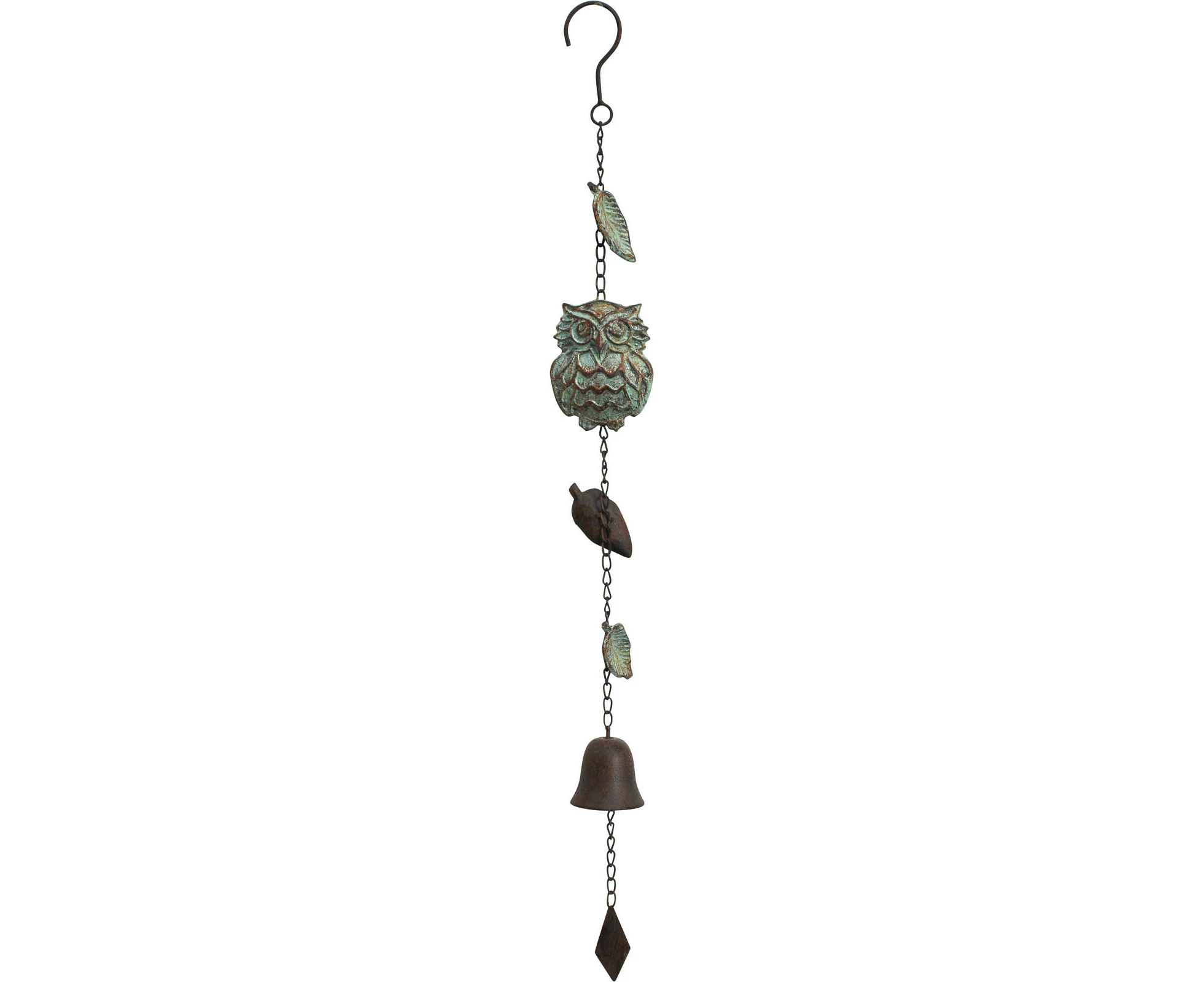 LVD 81cm Metal Hanging Bell Owl Wind Chime Home/Porch Garden Decorative Display