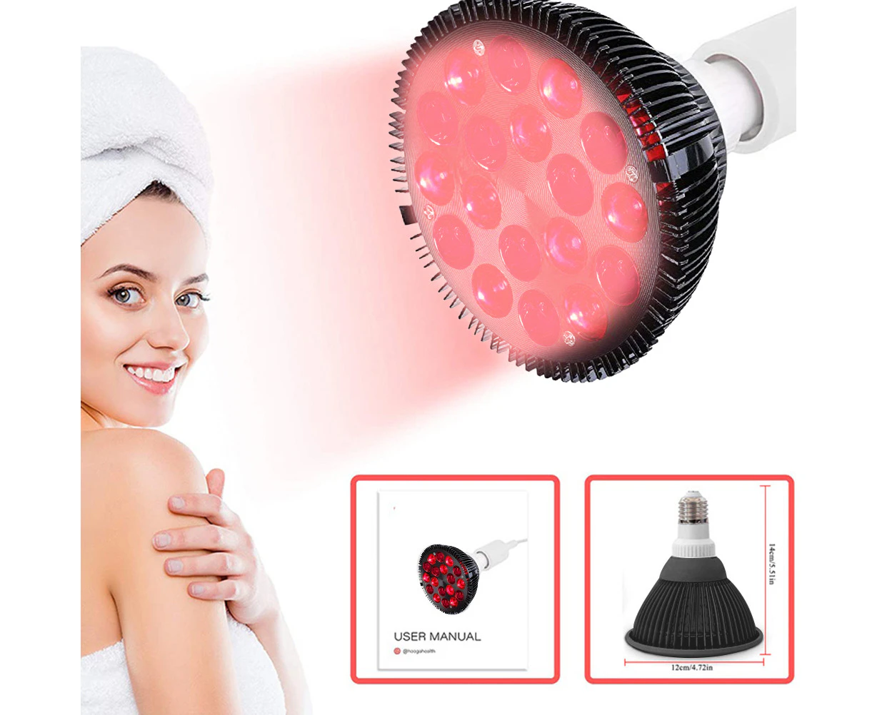 Red Light Therapy Lamp – 54W Red LED Light, 660nm and 850nm Near Infrared