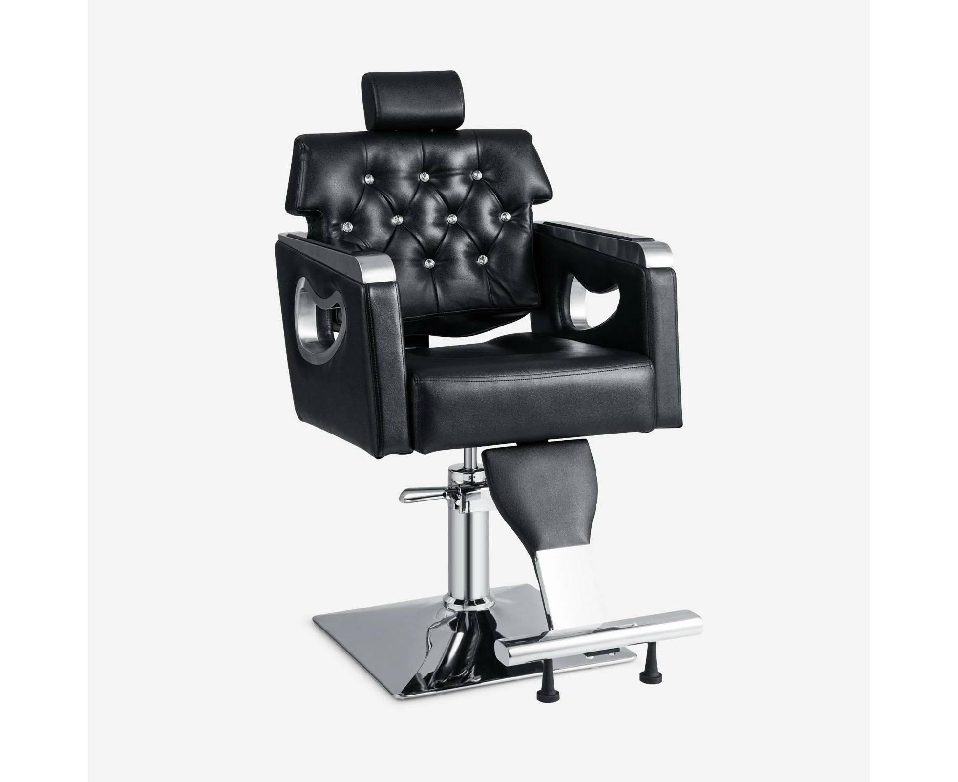 Costway Salon Chair Adjustable Styling Salon Chair Barber Hair Dress Chair Black